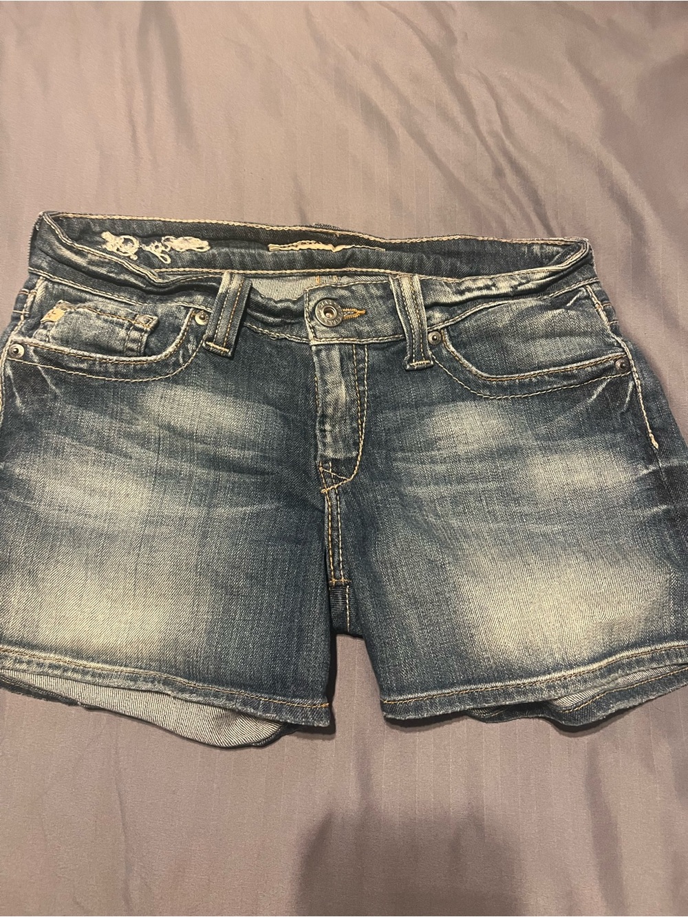 Big Star Women's Faded Blue Denim Shorts